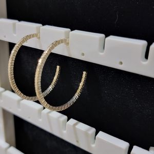 Original Tous Large Silver Straight disc Earrings